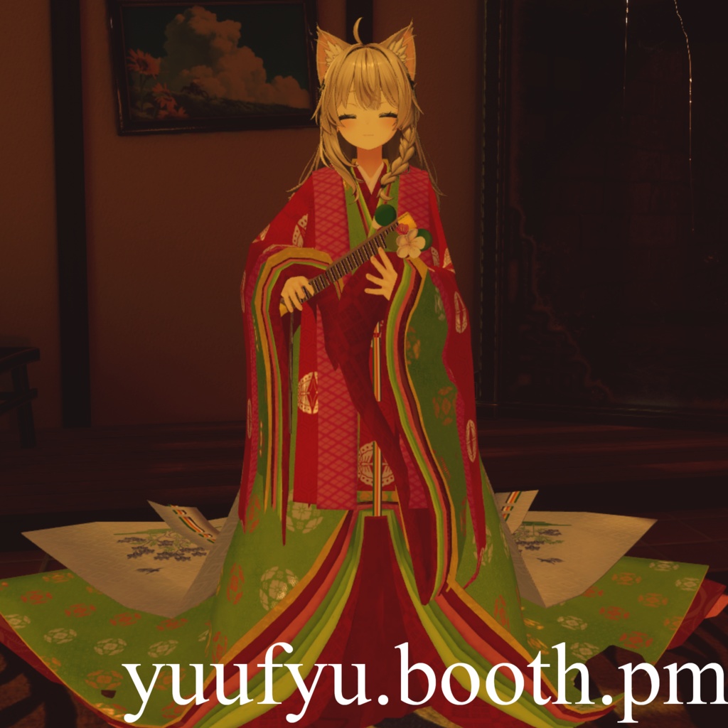 十二単 (五衣・唐衣・裳) / Junihitoe (Itsutsuginu・Karaginu・Mo)