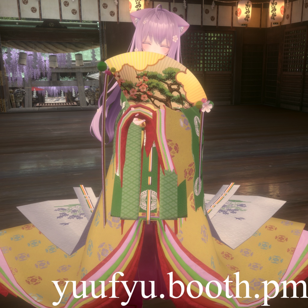 十二単 (五衣・唐衣・裳) / Junihitoe (Itsutsuginu・Karaginu・Mo)