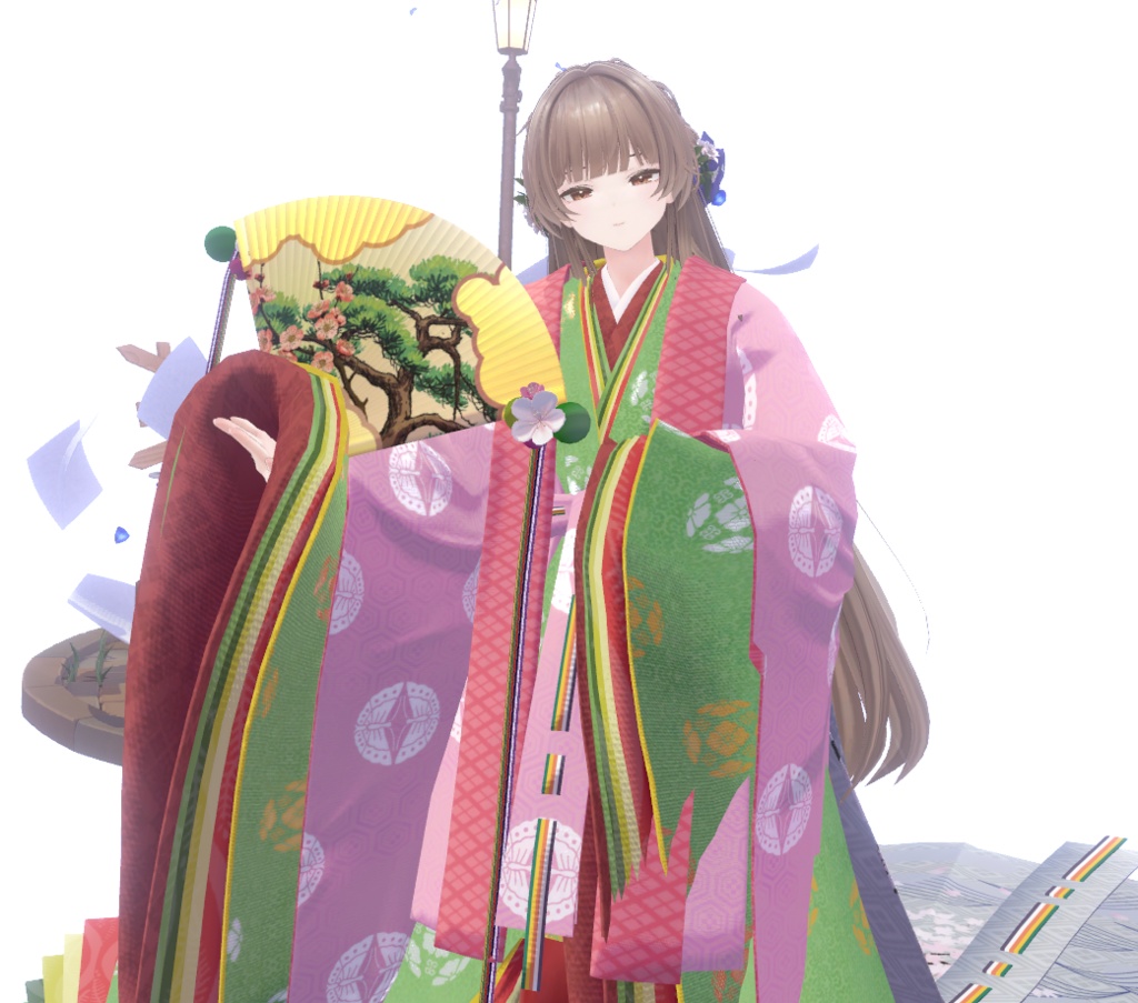 十二単 (五衣・唐衣・裳) / Junihitoe (Itsutsuginu・Karaginu・Mo)