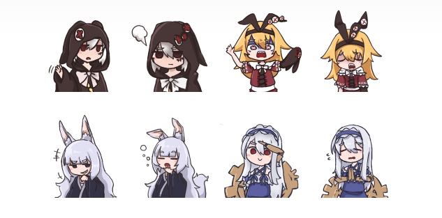 もふやんガールズスタンプ