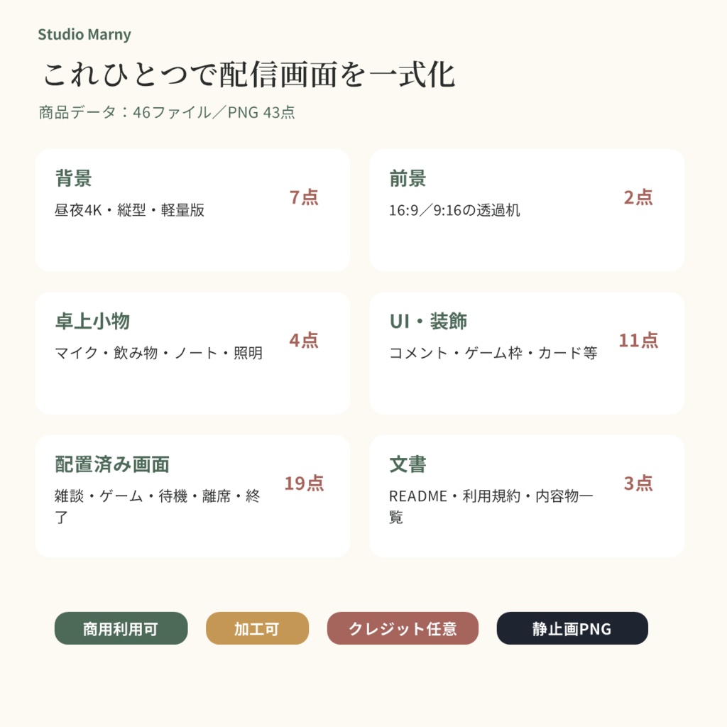【VTuber向け・4K縦横対応】自然光の配信部屋セット|昼夜背景・机・小物・配信UI