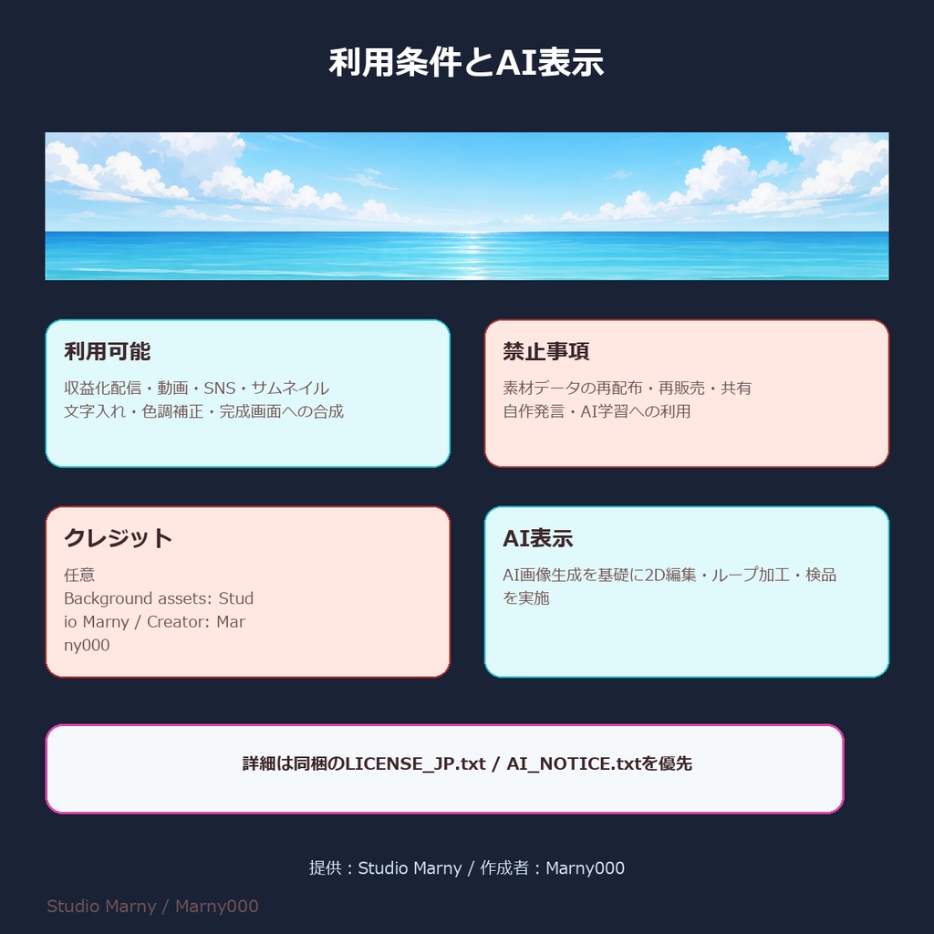 潮風の配信ビーチ・Dayループ