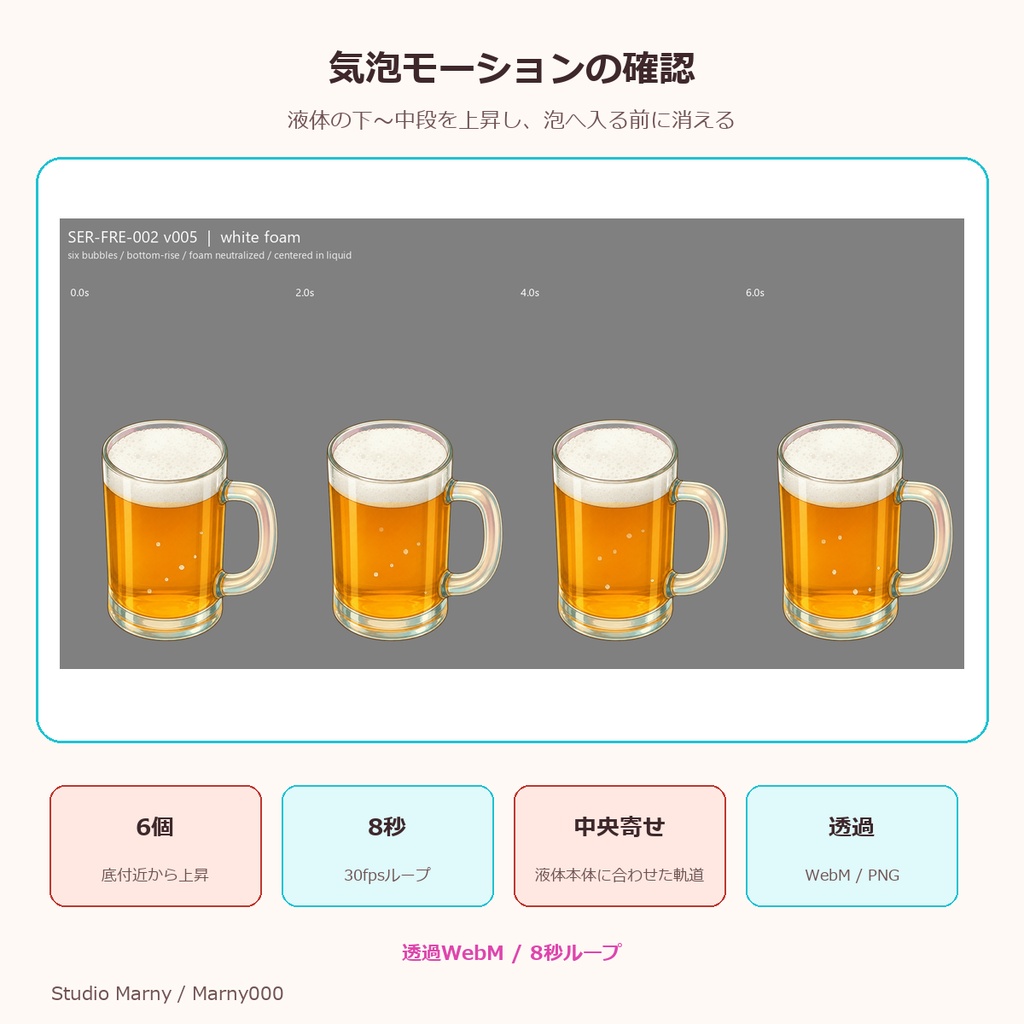 Studio Marny ビールジョッキ単品