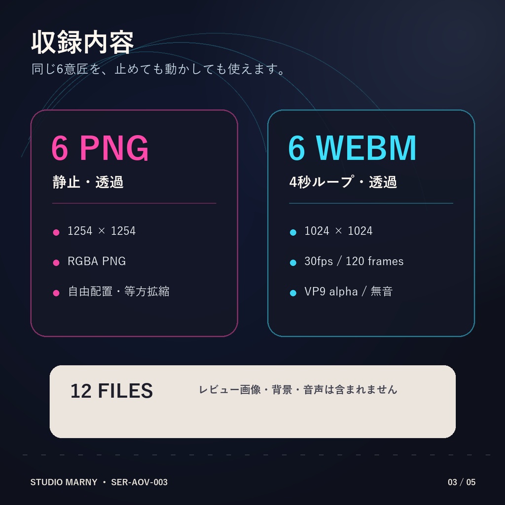 光る配信リアクション|4秒ループ透過エフェクト6種