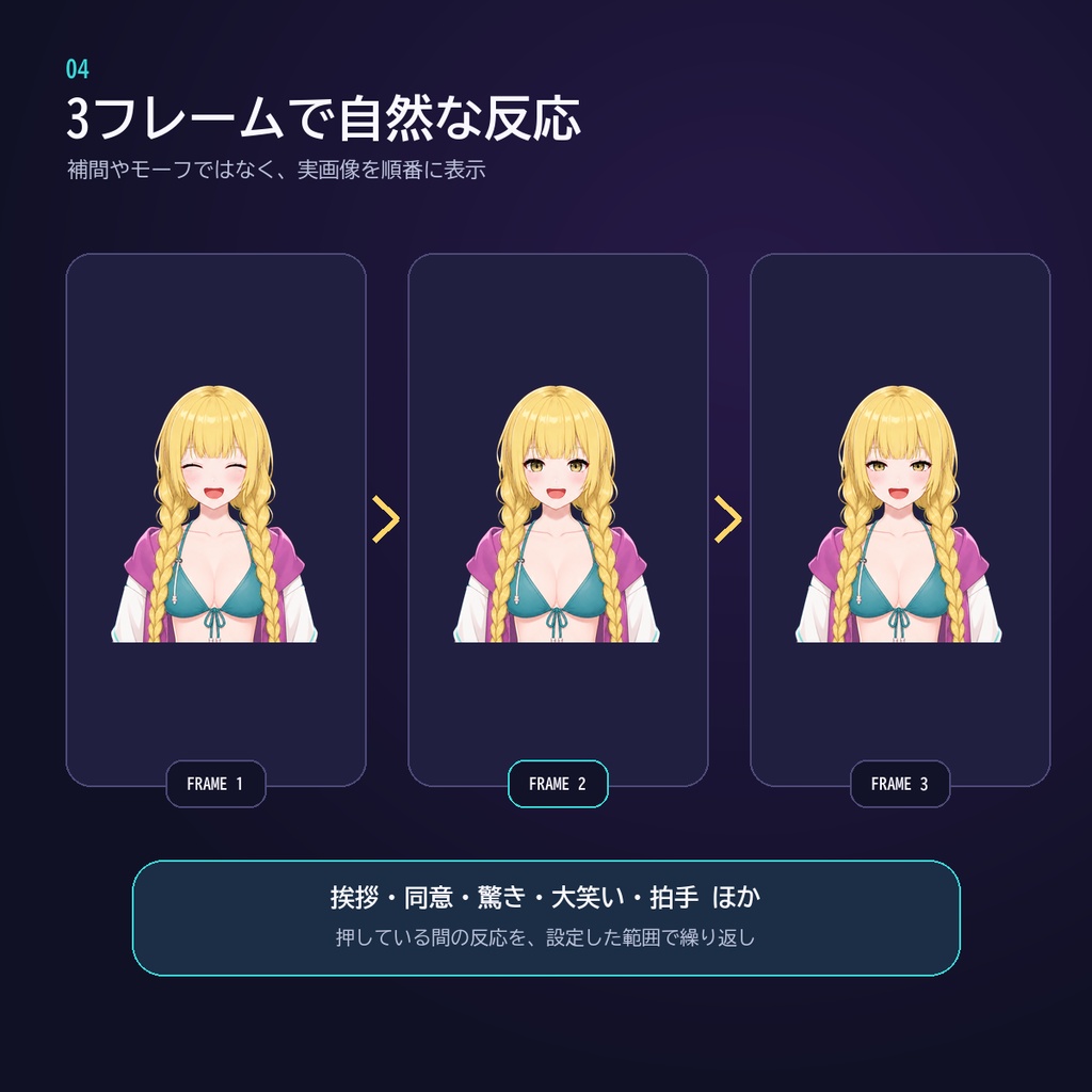 【VTuberモデル】LILY|音声口パク・カメラ追従・9種リアクション対応