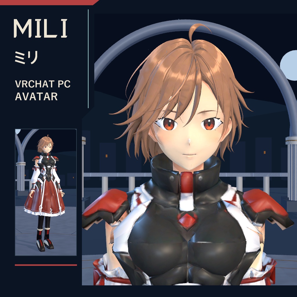 MILI/ミリ｜3Dアバター【VRChat／PC】