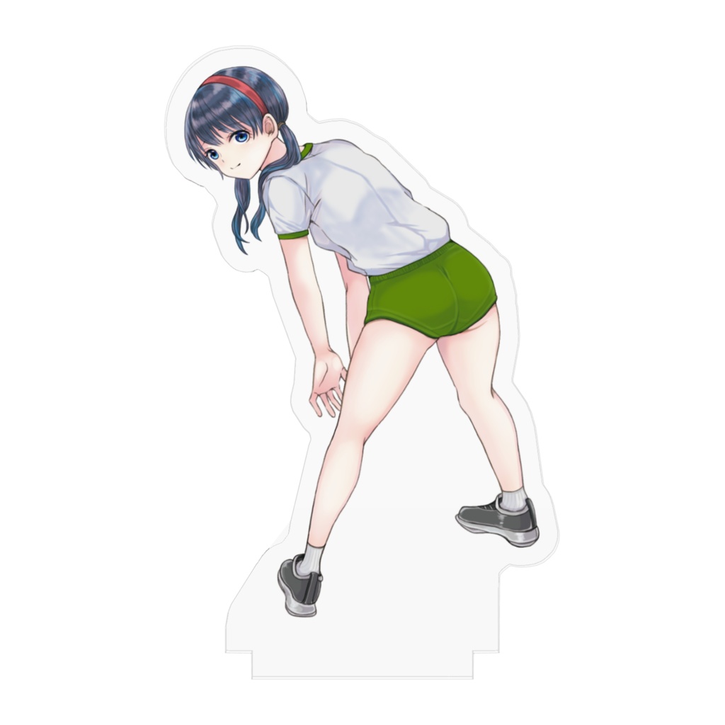 ブルマ女子アクリルフィギュア(緑)