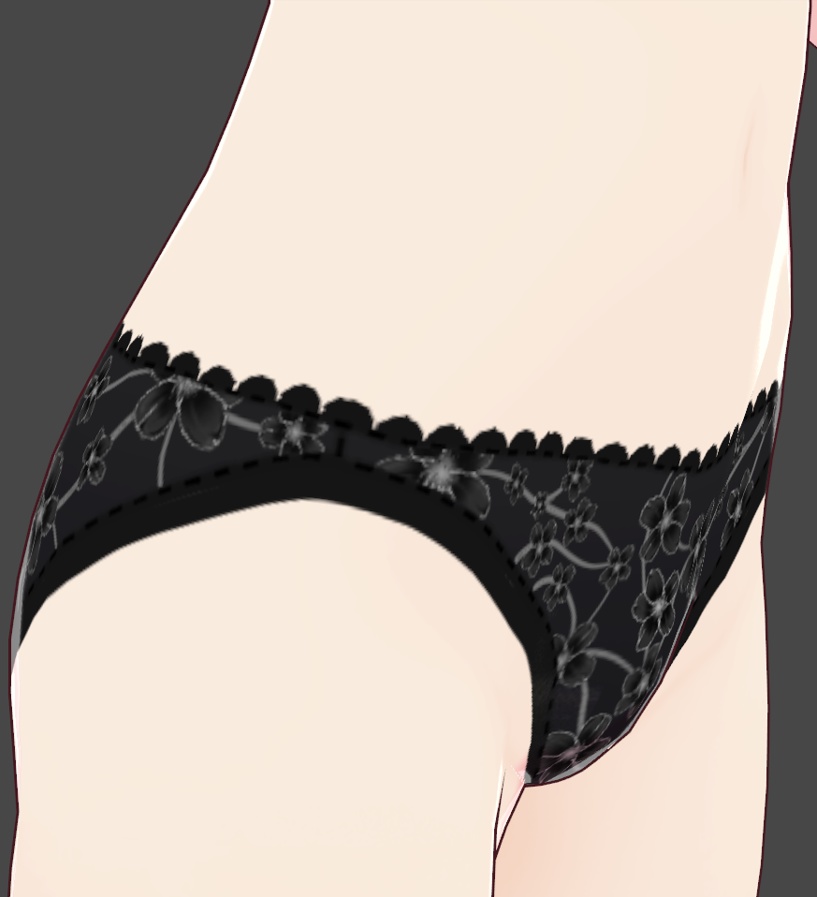 VRoid - Female Floral Underwear