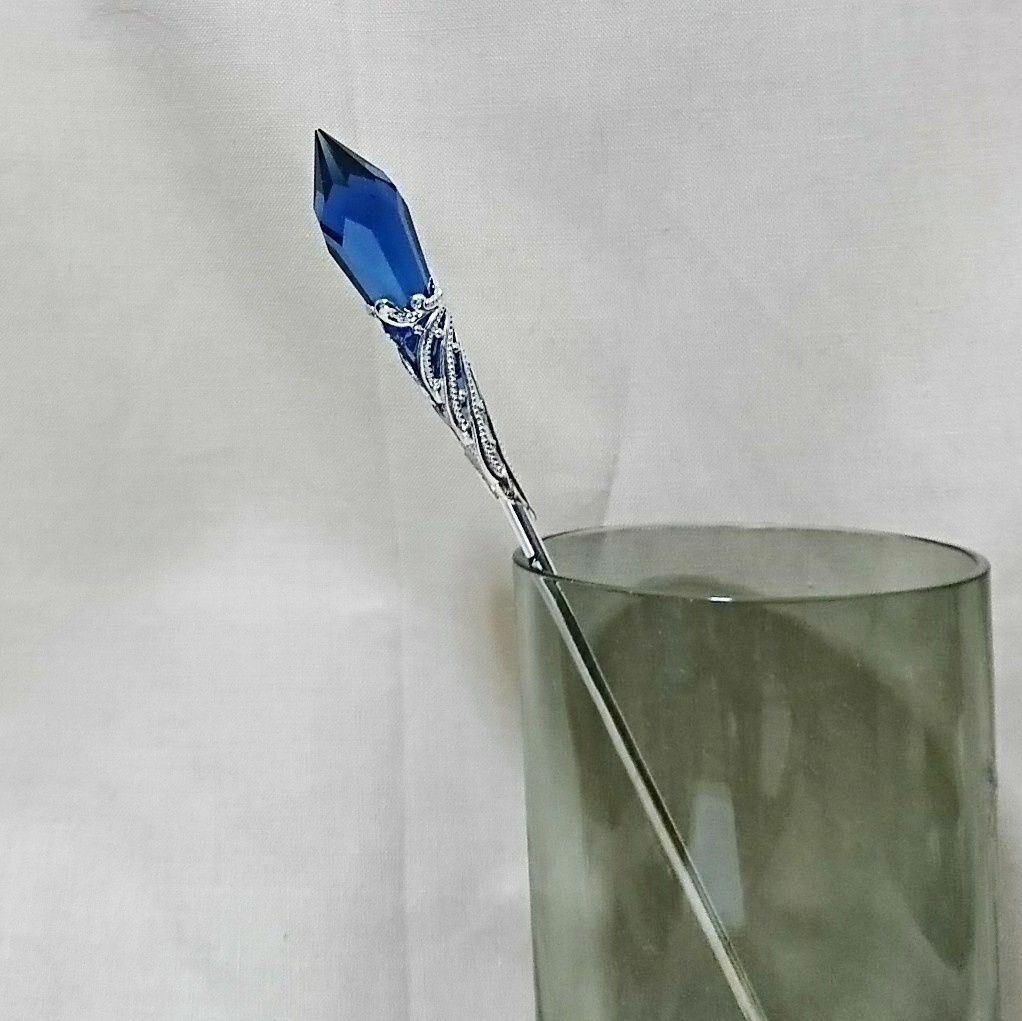 クリスタルかんざし(ブルー)