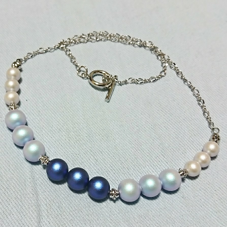 パールショートネックレス