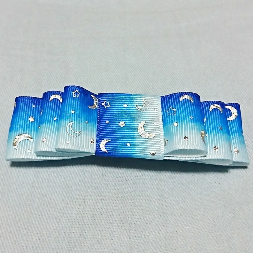 夜空リボンバレッタ