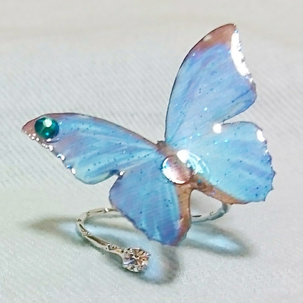 モルフォ蝶リング・シルバー