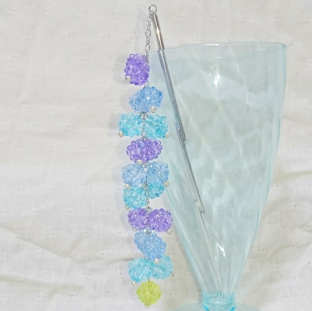 紫陽花色金平糖かんざし