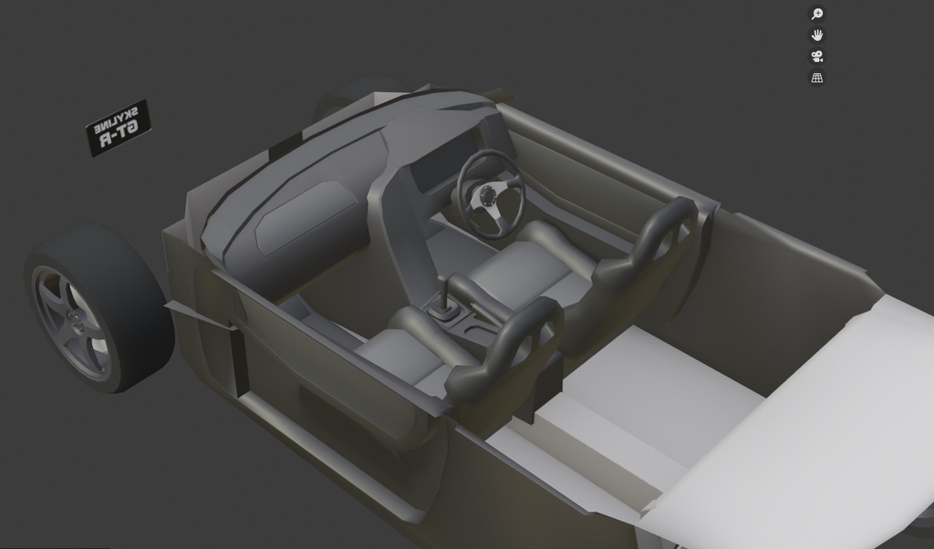 【VRC向け】SkylineR33【チクワカー1.10】