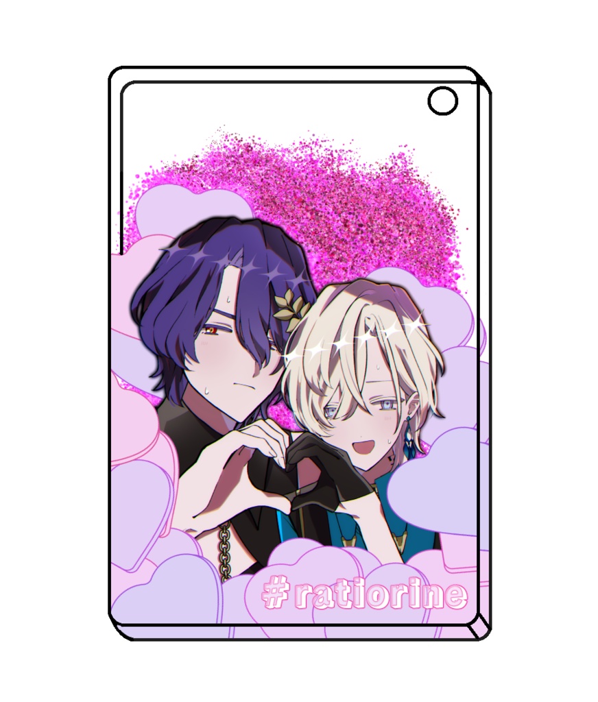 レイチュリグリッターオイルアクキー