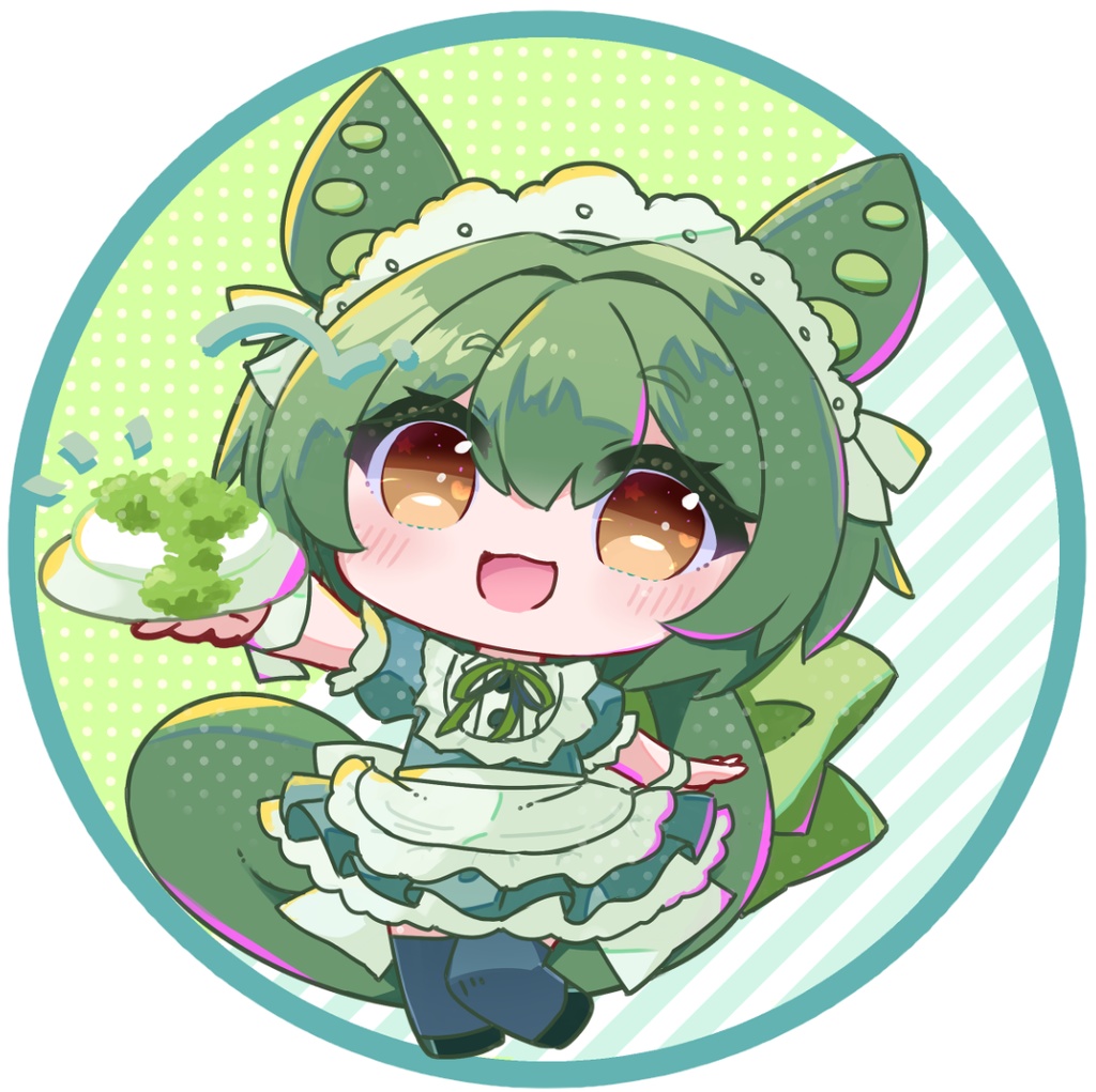 メイドずんだもんのマグネットステッカー