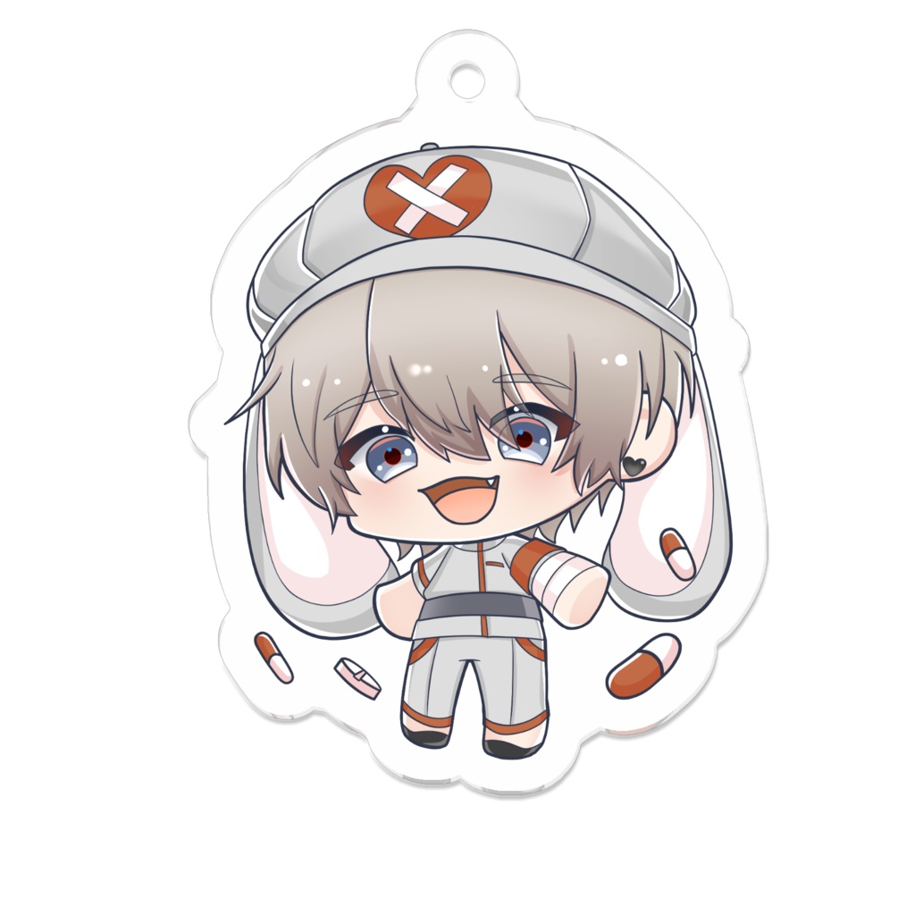 シロくんアクリルキーホルダー
