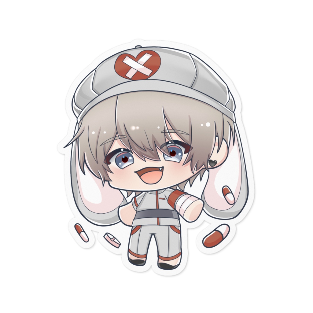 シロくんステッカー