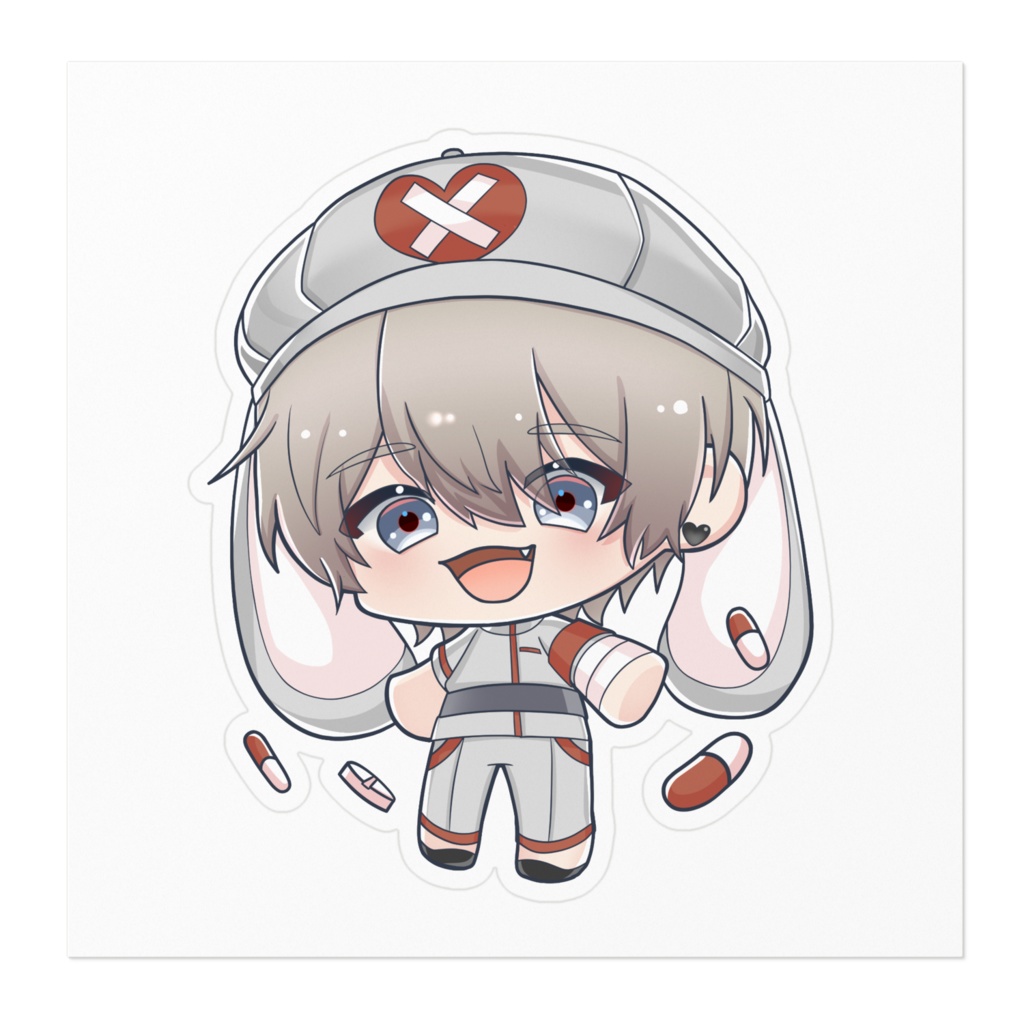 シロくんステッカー