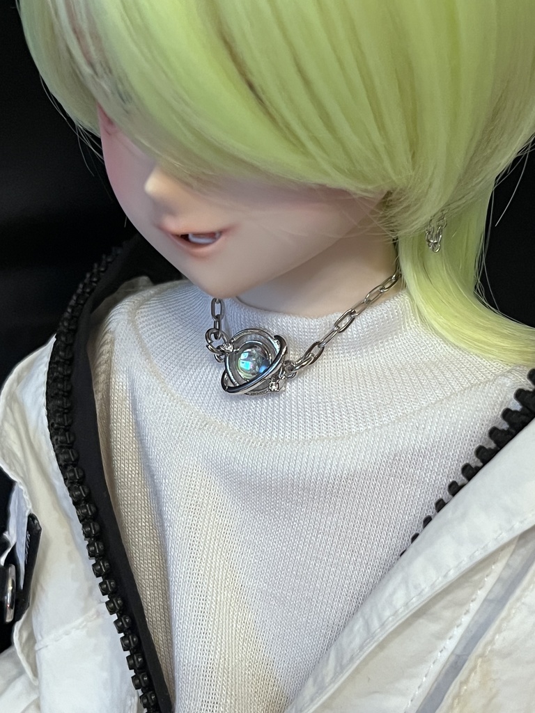 【期間限定販売】クリアサターンネックレス