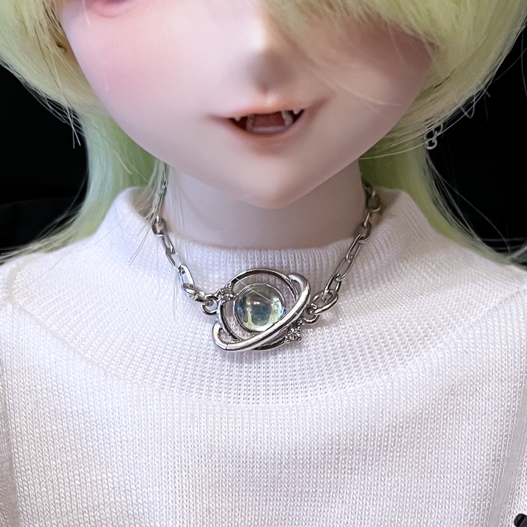 【期間限定販売】クリアサターンネックレス