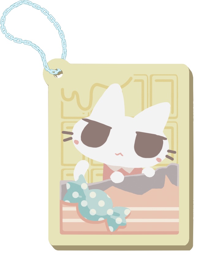 ホワイトチョコ風ふゆものちゃんアクキー