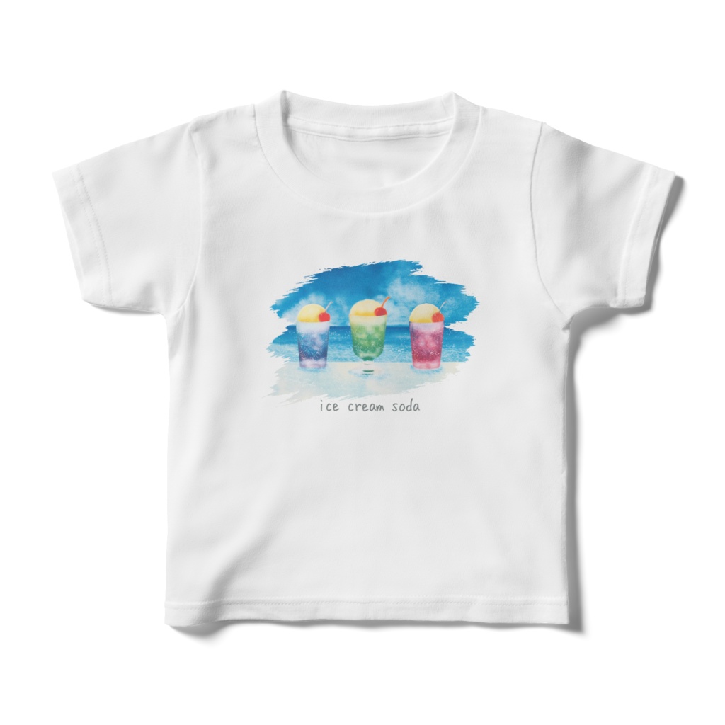 両面キッズTシャツ クリームソーダ No.212