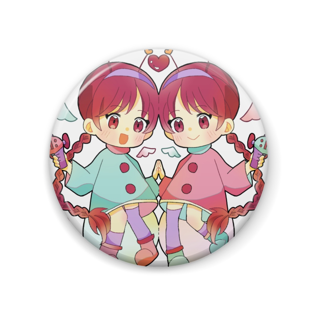 双子座ちゃん缶バッジ