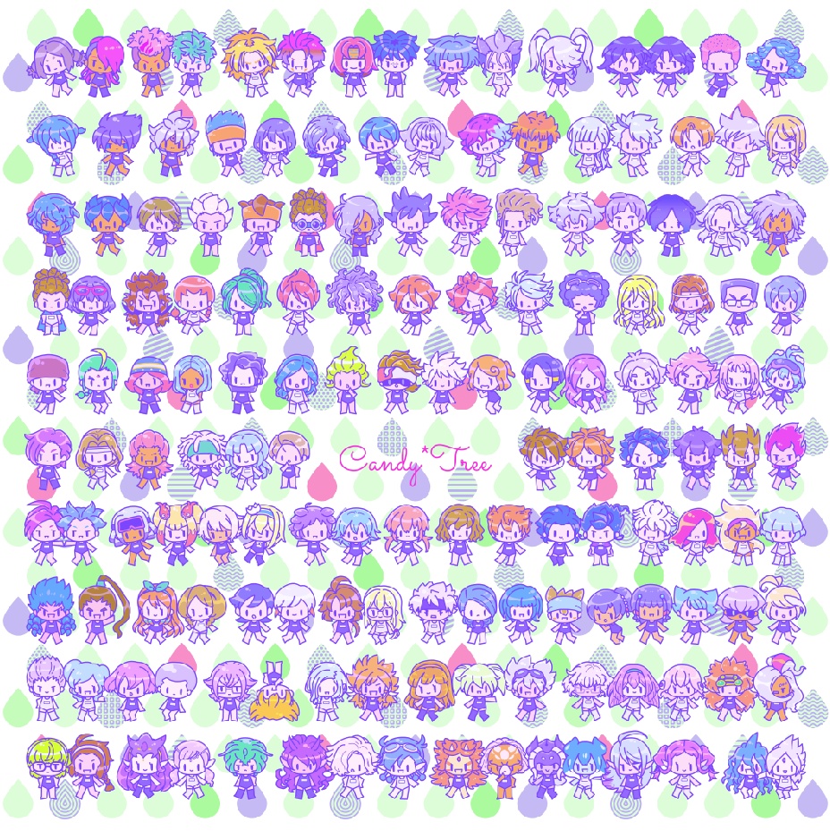 スク水デフォルメ系シール等【2020年キャラ増量】