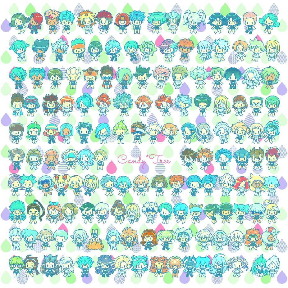 スク水デフォルメ系シール等【2020年キャラ増量】