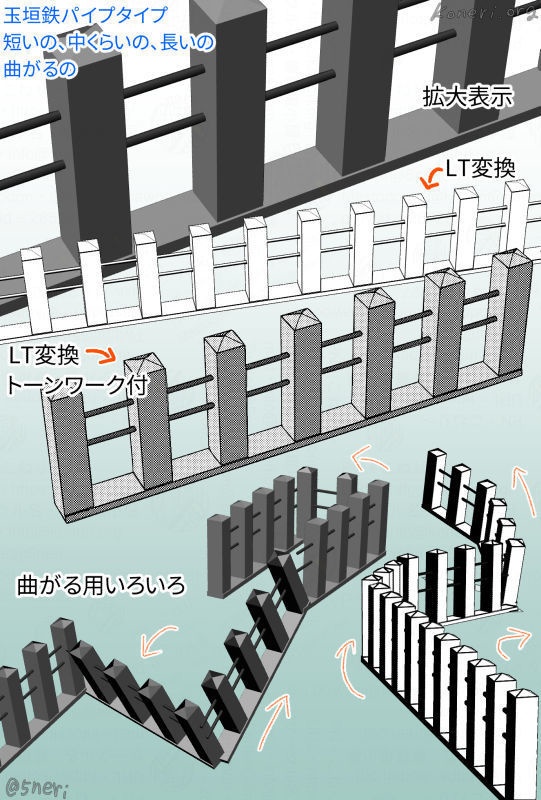 3d素材 玉垣 鉄パイプ 修羅場小屋 B Booth