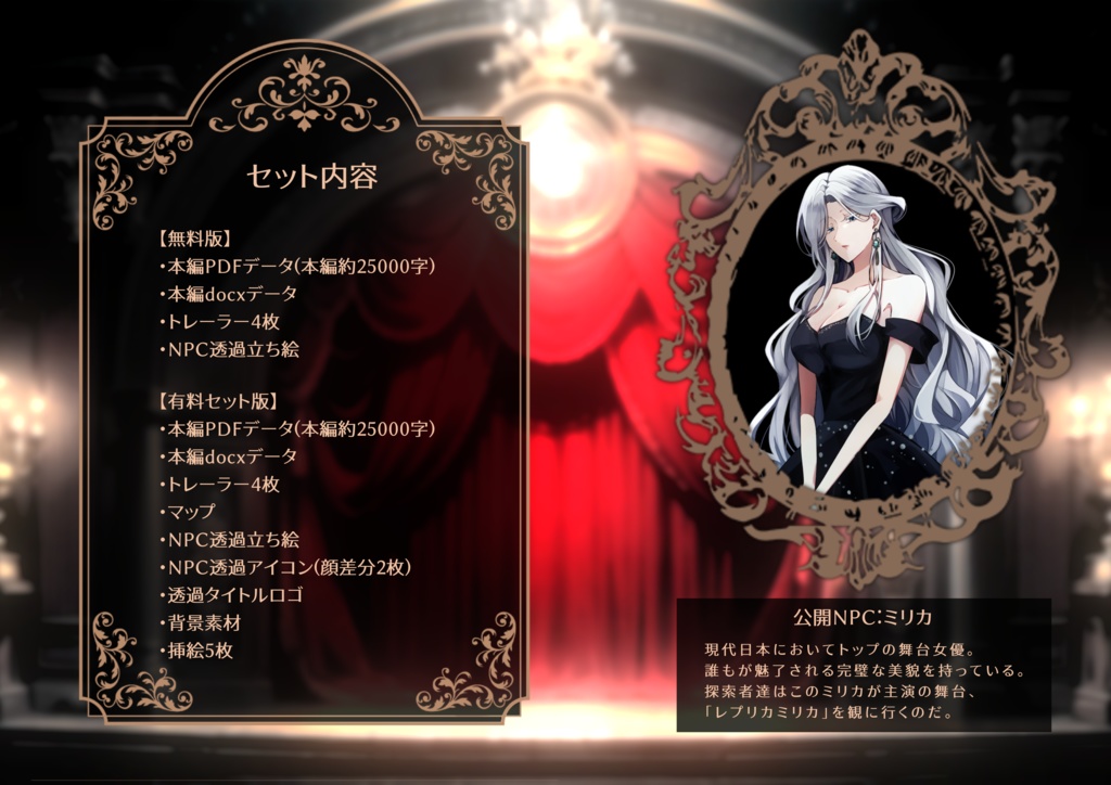 【本文無料/CoCシナリオ】「レプリカミリカ」SPLL:E197986