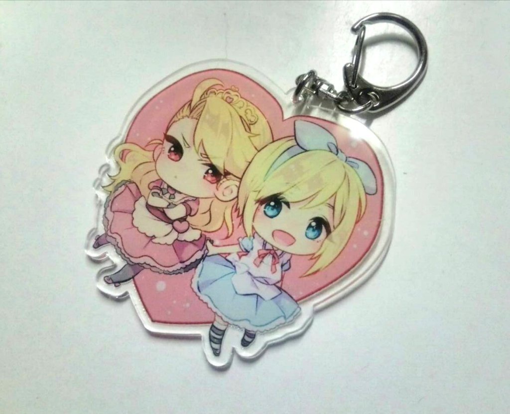 【オリジナル】アリスキーホルダー(裏面コーティングあり)