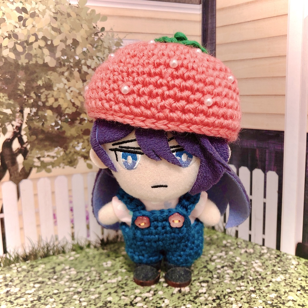 ぬい用ニットサロペット