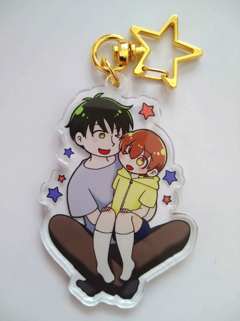 アキくんとシュウ兄仲良しアクリルキーホルダー