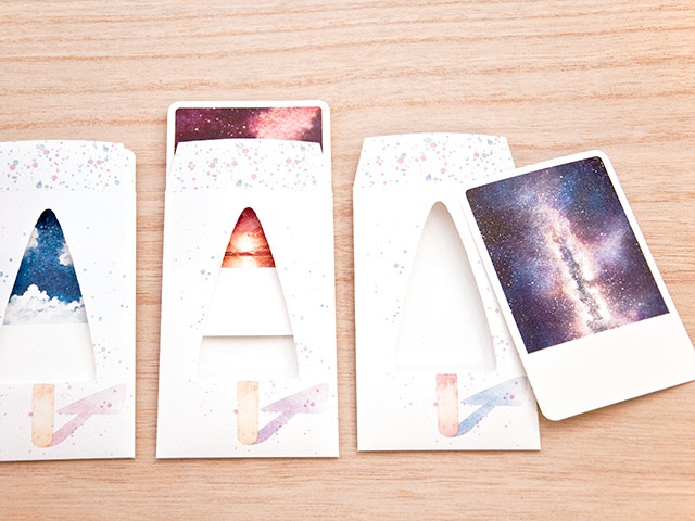 空色アイスクリームのぽち袋【メッセージカード付】