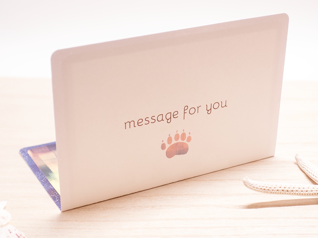 白熊のカウンターバー PCサイズポップアップカード