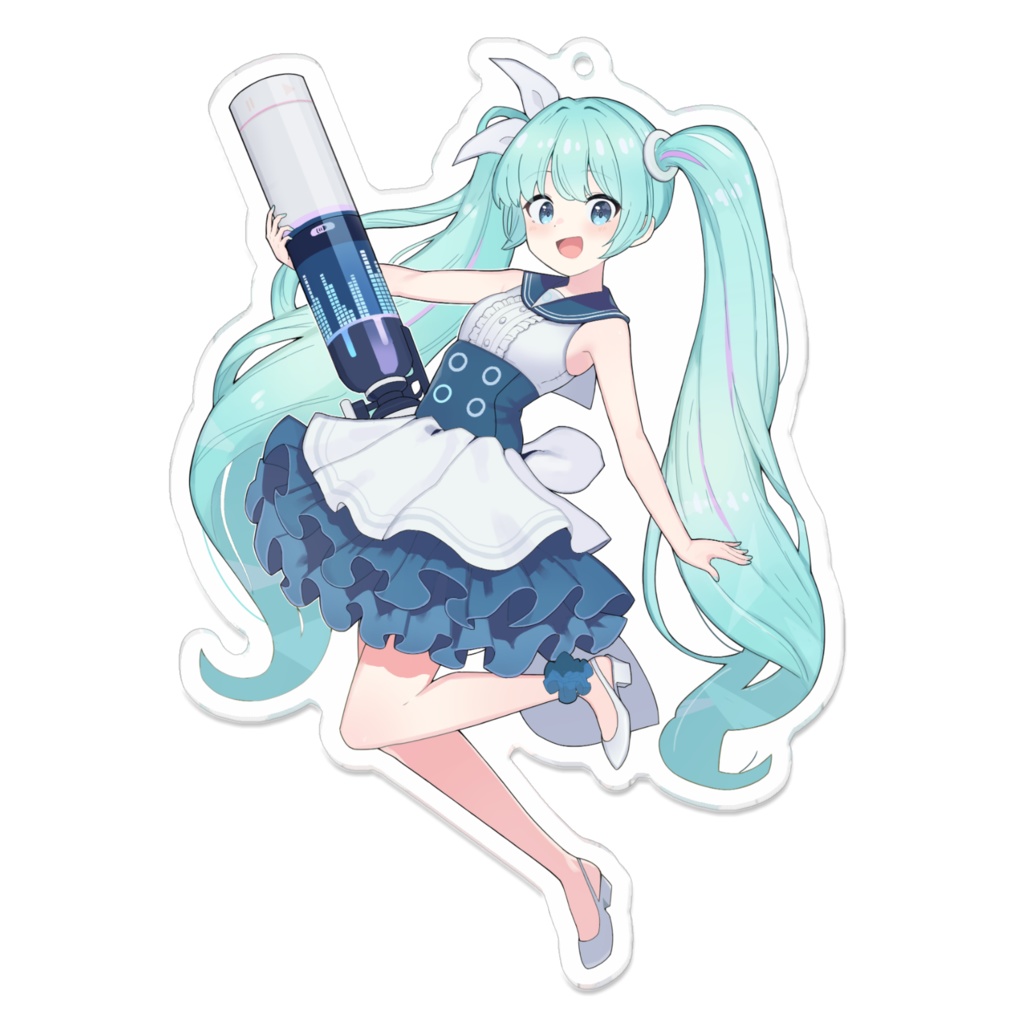 【非公式】ブルーアーカイブ初音ミク　アクリルキーホルダー