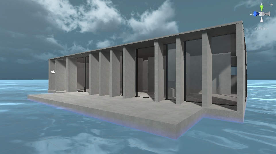 Empty Concrete House (VRC Unity world)