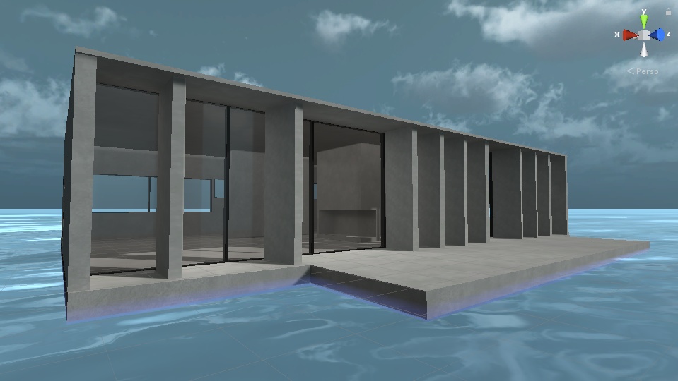 Empty Concrete House (VRC Unity world)