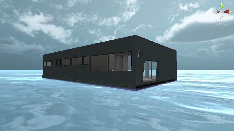 Empty Concrete House (VRC Unity world)