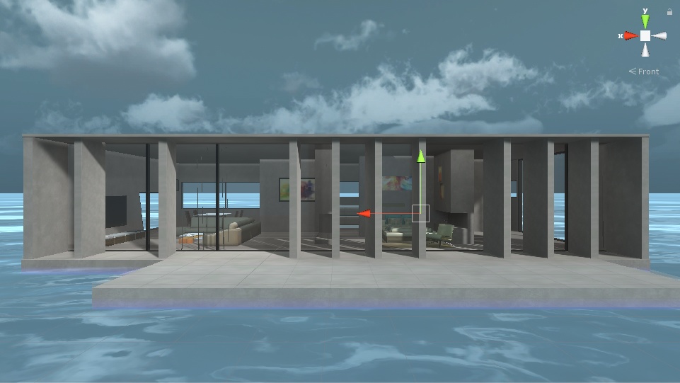 Empty Concrete House (VRC Unity world)