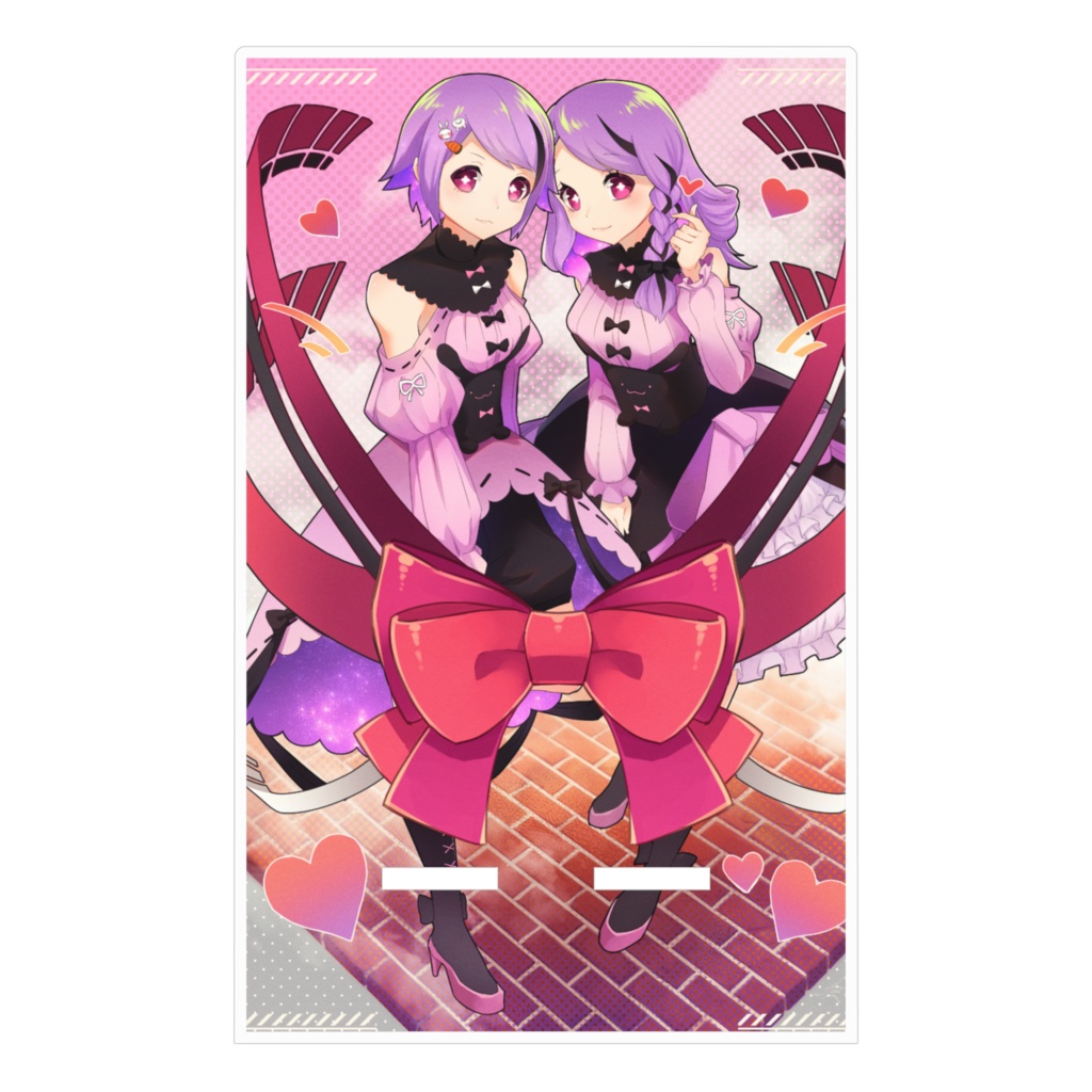 霧兎ちゃん&霧兎くん スマホスタンド ねこつき先生ver