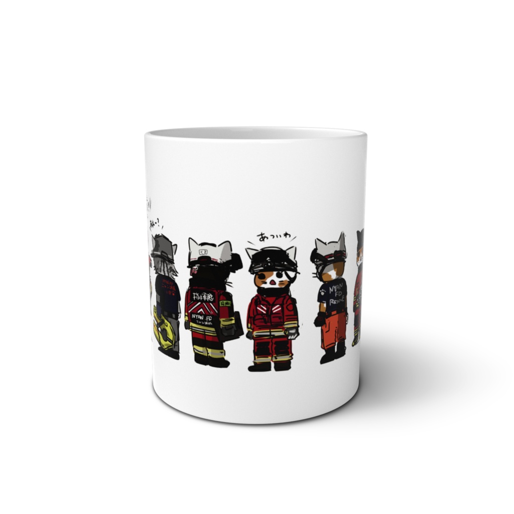消防ニャンズのマグカップ pt2