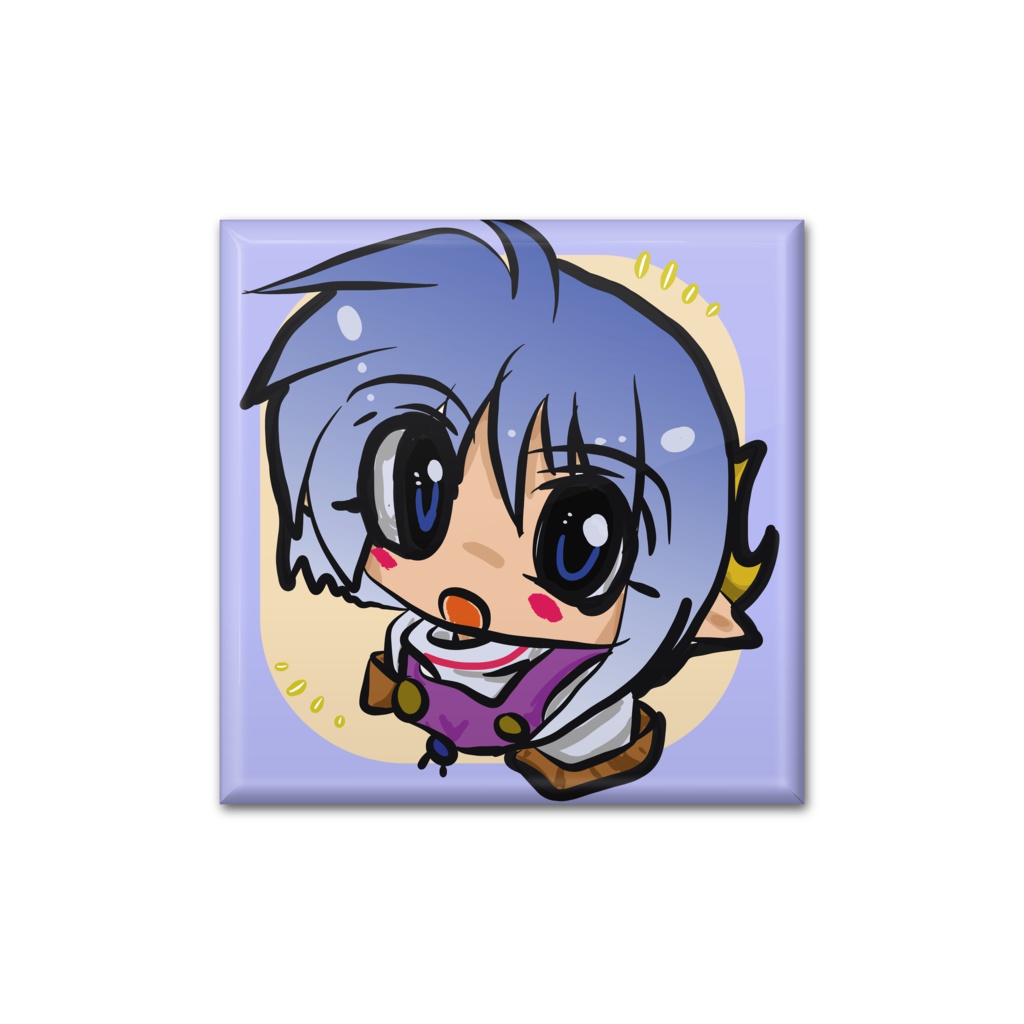 レナ四角缶バッジ