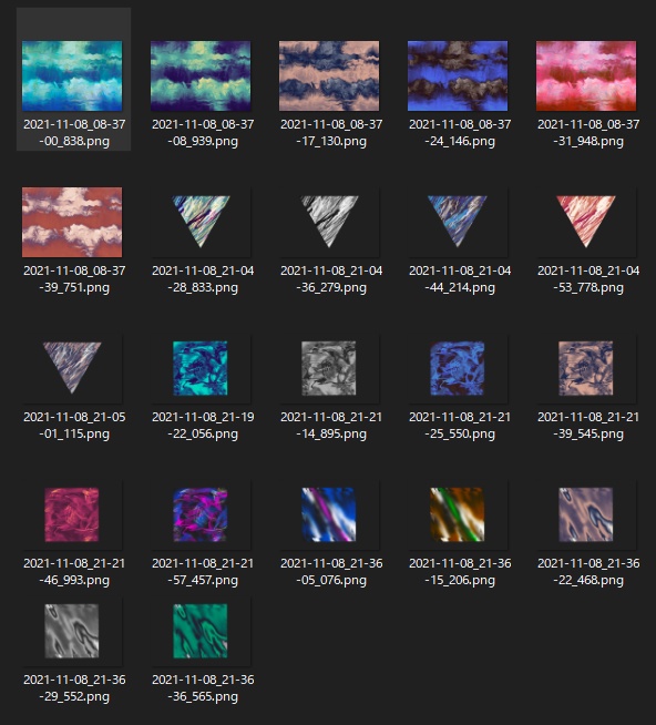 【どんどん追加される】抽象的なモヤモヤ素材