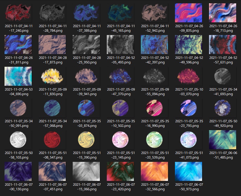 【どんどん追加される】抽象的なモヤモヤ素材