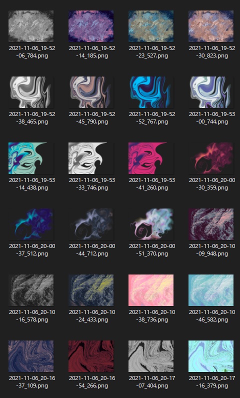 【どんどん追加される】抽象的なモヤモヤ素材