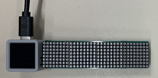 M5Atom用ミニLEDバッジ【緑】(グリーン)