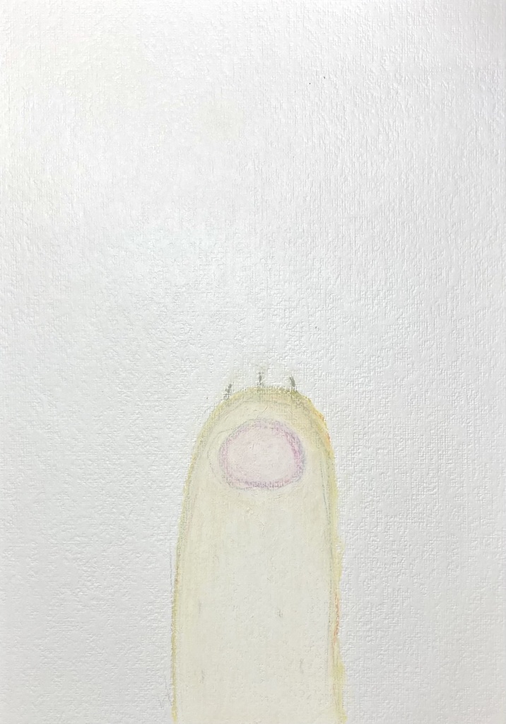 パステル画「ぴーす」